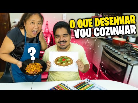 TUDO O QUE O LUCAS DESENHAR EU VOU COZINHAR | TIA DO JOINHA