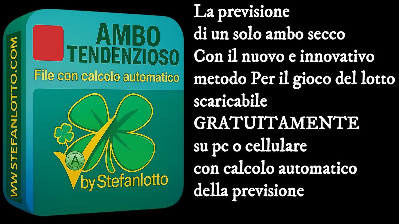 L'Ambo tendenzioso, Previsione + Metodo Gratis
