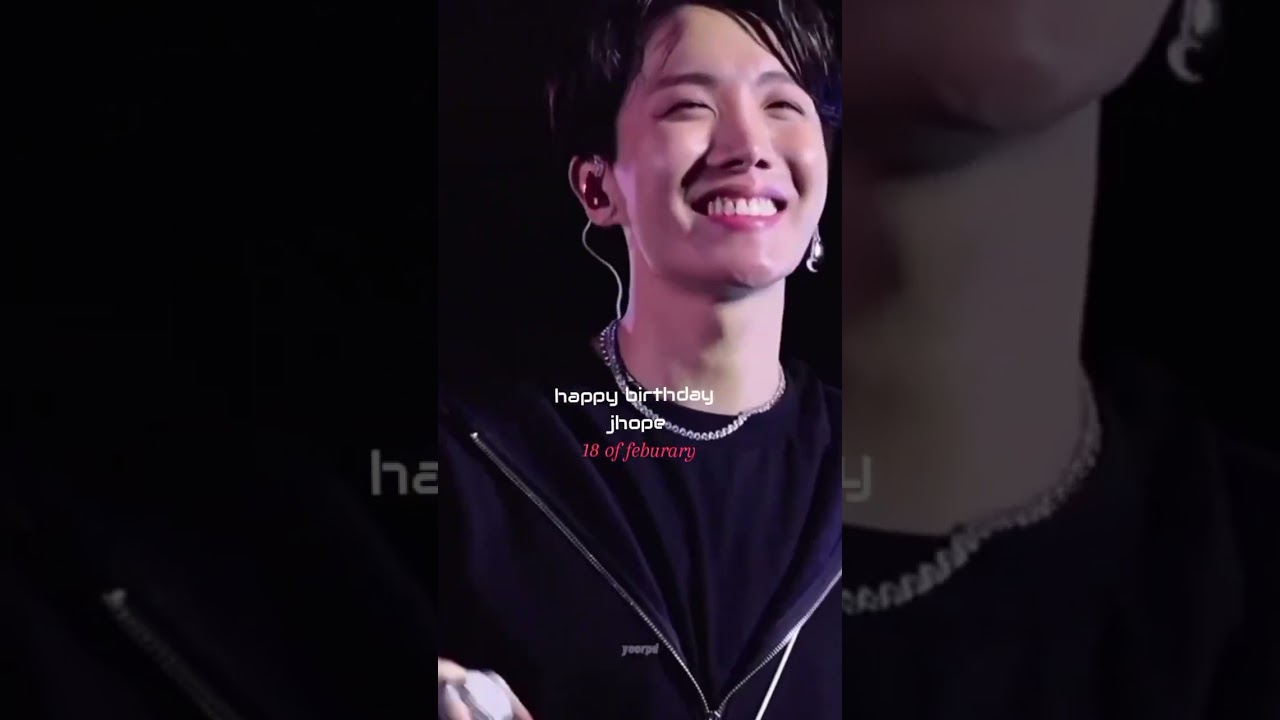 Happy birthday hobi oppa , may you live long and happily 
