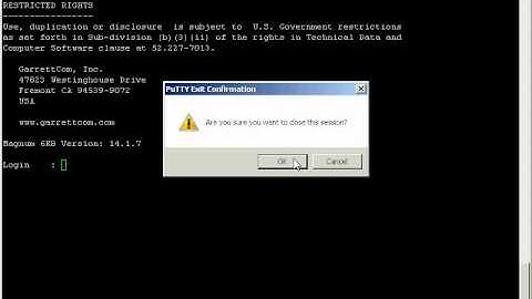GarrettCom: Switch Command Line IP Settings