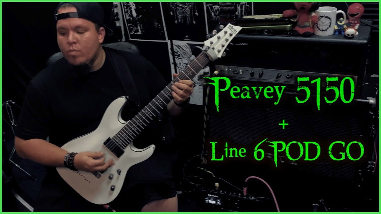 Line 6 POD GO + Peavey 5150  Does it sound good? (Line 6 POD GO Metal  Tones) 