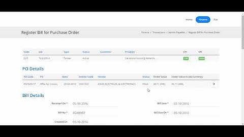 OMNI NXG ERP- REGISTER BILL AGAINST PO PART 34