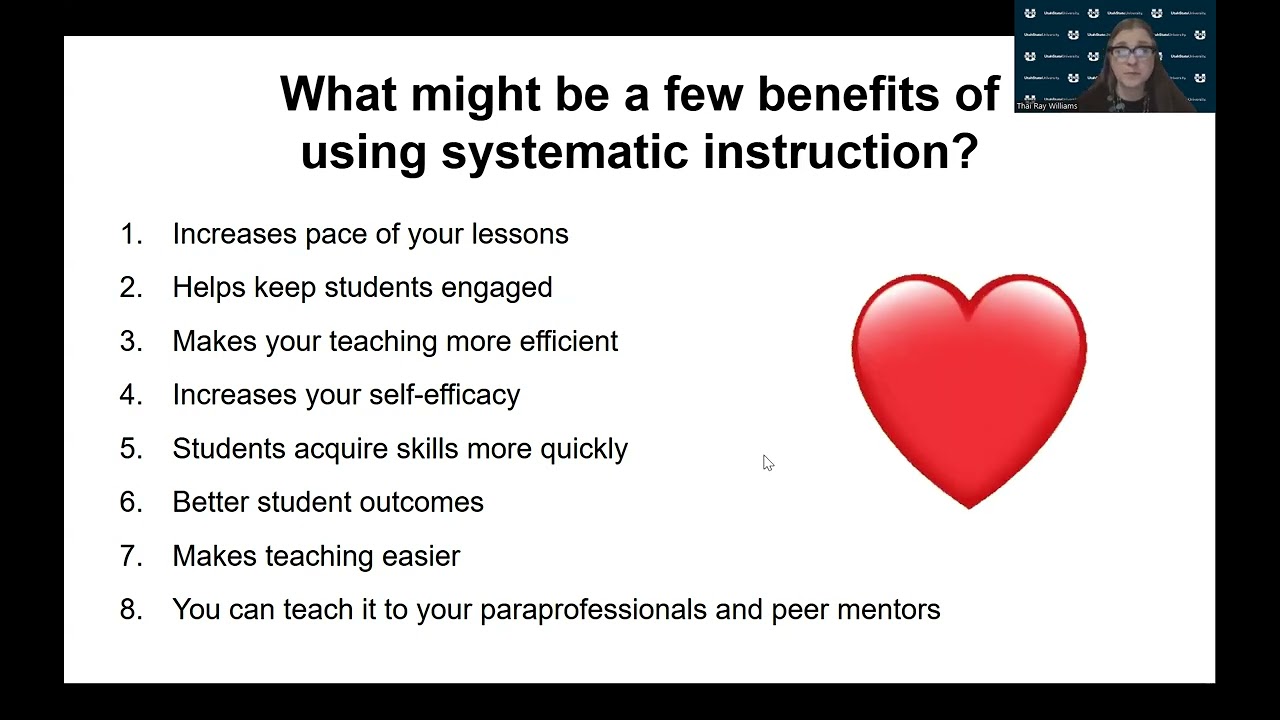Week 1: Introduction to Systematic Instruction