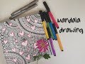 Mandala Drawing for beginners | Heart Shower Mandala