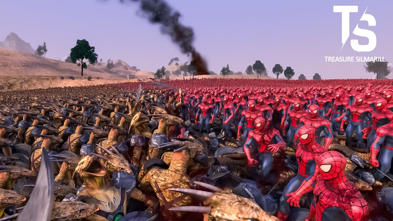 18.000 Lizardman Swords vs 15.000 Spidermans- Ultimate Epic Battle Simulator 2- UEBS 2