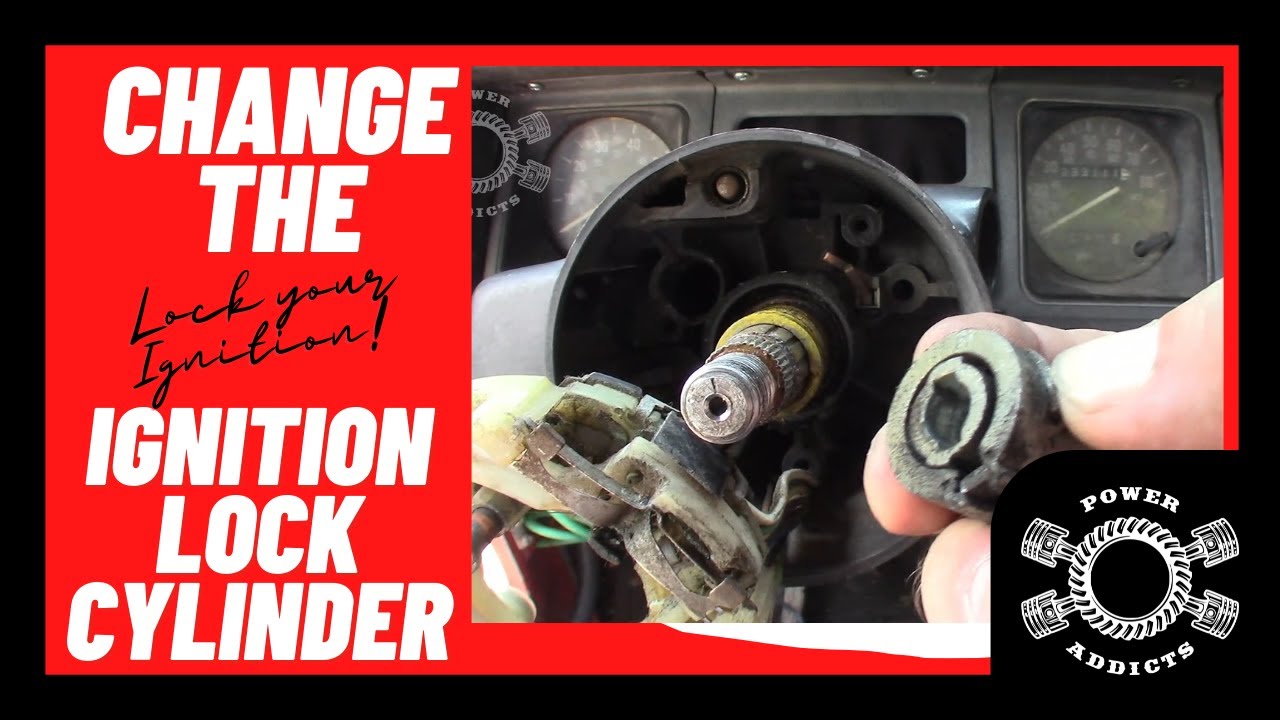 Jeep Wrangler YJ Ignition Lock Cylinder Replacement #jeepyj #jeepwrangler  #poweraddictscrew - YouTube