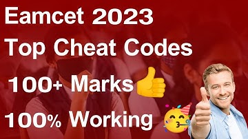 eamcet cheat codes 100+marks 100% working physics chemistry maths#eamcetcheatcodes#cheatcodes#eamcet