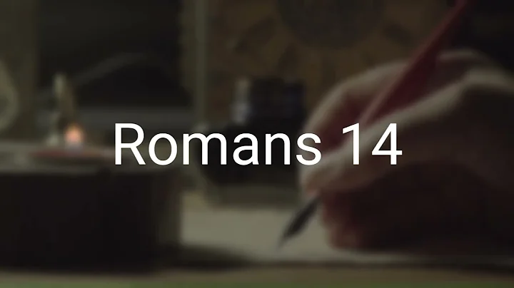 The Book of Romans Chapter 14 - New King James Version (NKJV) - Theatrical Audio Bible (Voice Only)