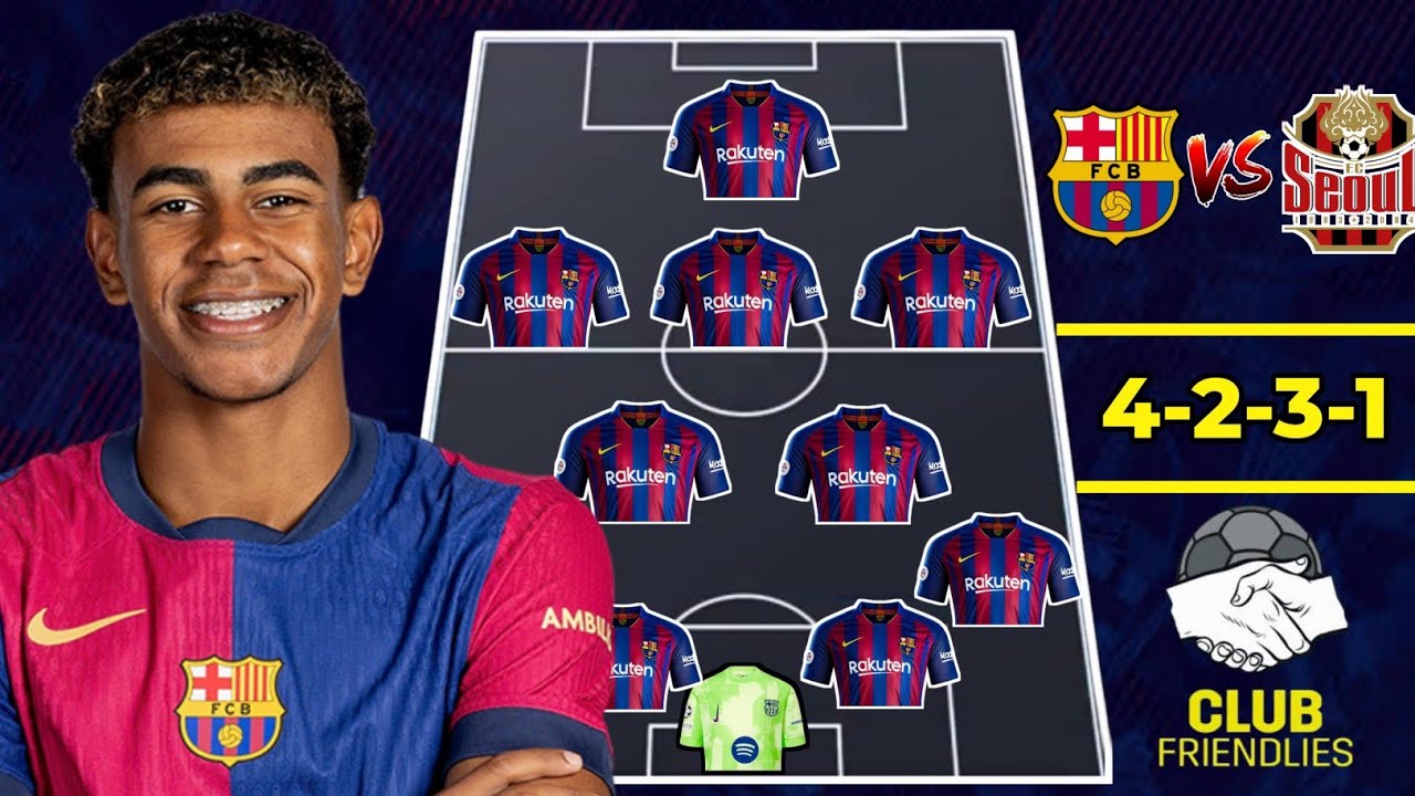 🔥 Barcelona vs Seoul | Predicted Lineup with Big Surprises & Transfer Updates! 🔴⚽