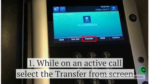 How to Transfer a Call Using Directory on a Polycom VVX 501/601 Phone