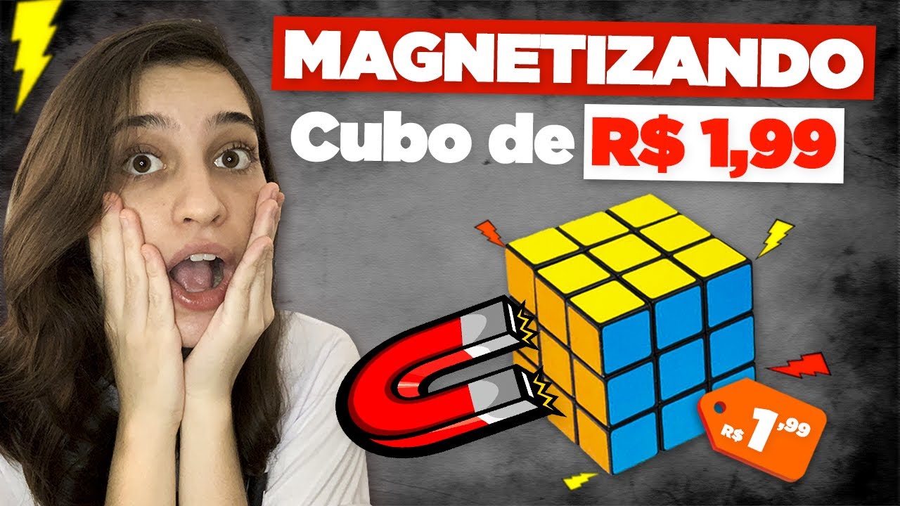 MAGNETIZEI um CUBO MÁGICO de R$ 1,99! 😱