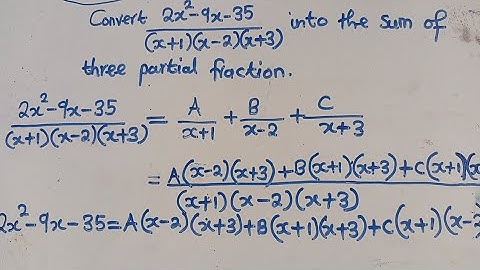LESSON 1 - PARTIAL FRACTIONS WITH LINEAR FACTORS || NS,Advanced Exam Questions 