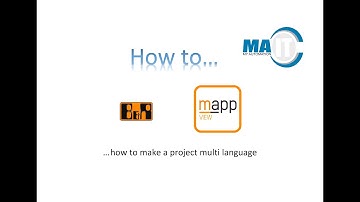 How to... make a multi language project in mappView