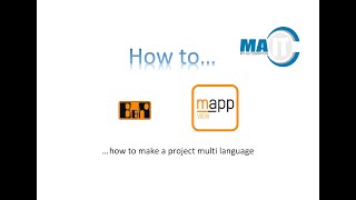How to... make a multi language project in mappView