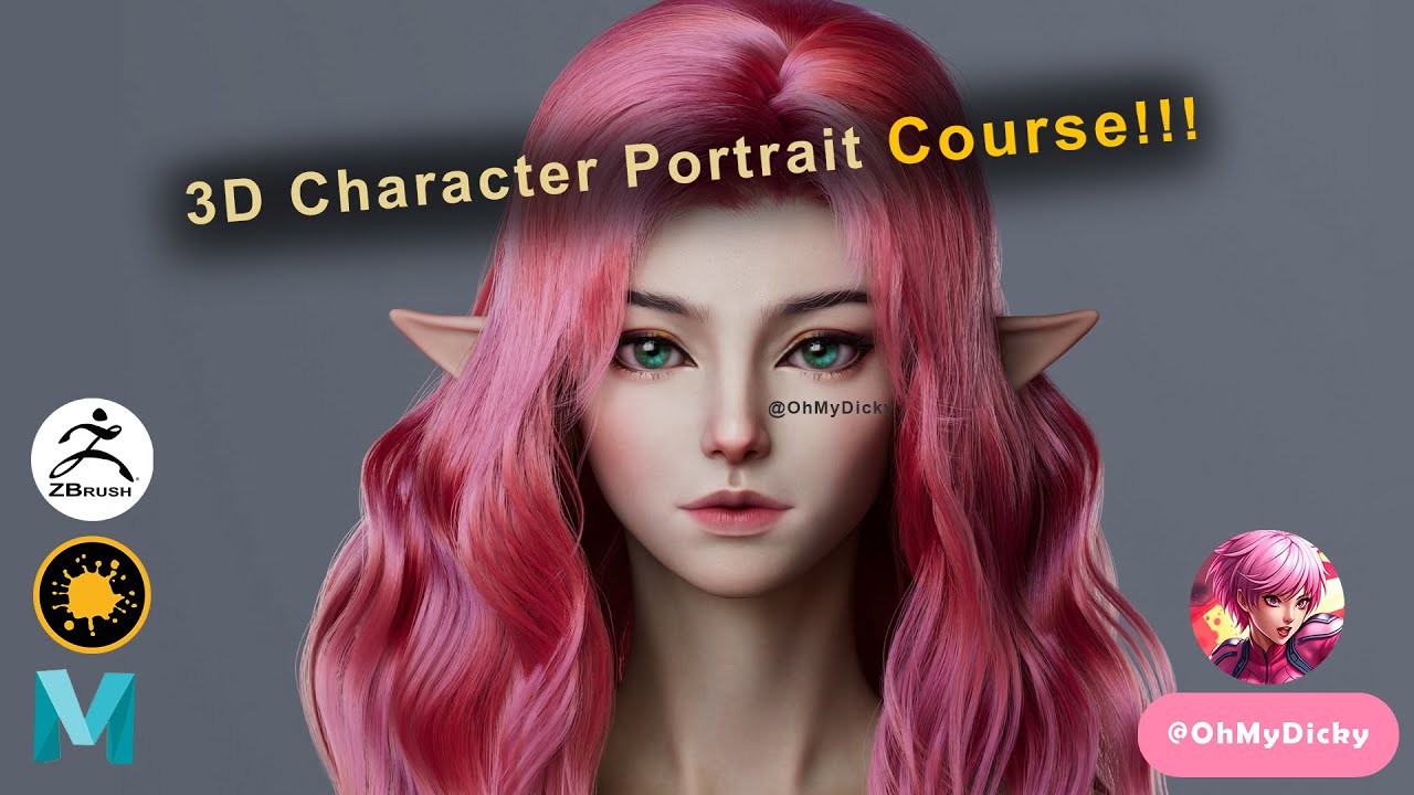 3d-character-portrait-creation-course-gumroad-and-teachable-dicky