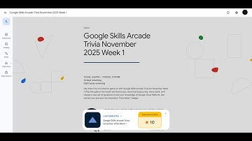 Google cloud lab solution "The Arcade Trivia November Week 1" with the help from youtube || live ||