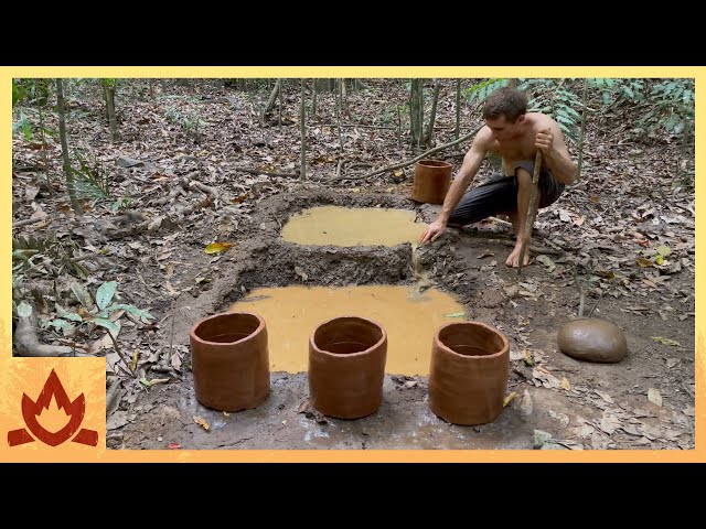 Primitive Technology: Purifying Clay By Sedimentation and Making Pots class=