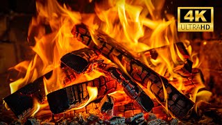 Relaxing Night with Cozy Fireplace Burning & Crackling Fire Sounds🔥 Fireplace Ambience 4K #22