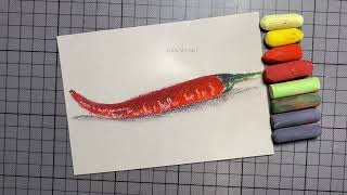 Realistic Red Pepper in Soft Pastel screenshot 1