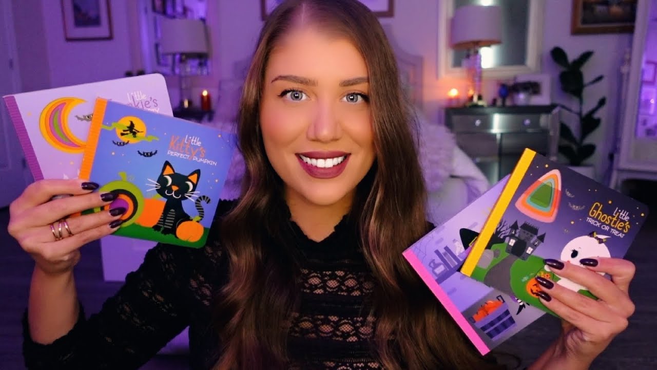ASMR | Читаю вам 4 детские книги на Хэллоуин 🎃