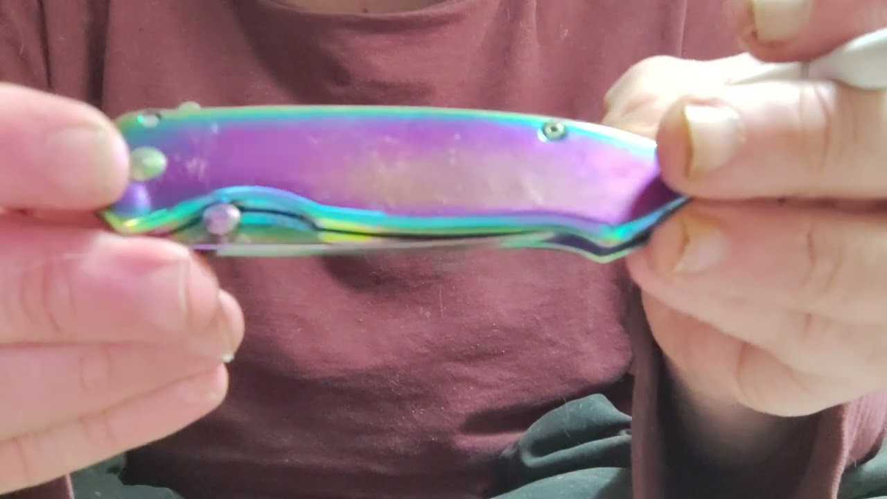 Knife test tac force rainbow.