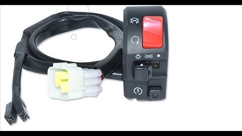 Connecting a motorcycle right handlebar switch
