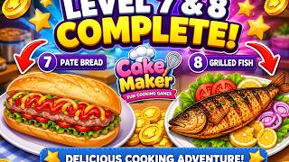 Cooking Pate Bread & Grilled Fish! Level 7-8 Full Gameplay | Cooking asmr cozy kitchen🍞🐟 screenshot 3