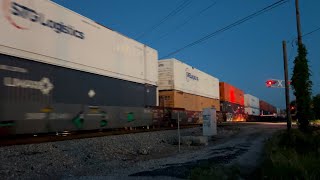 CSX 7203 Leads CSX I032-20 NB Intermodal Combo Train Florence SC