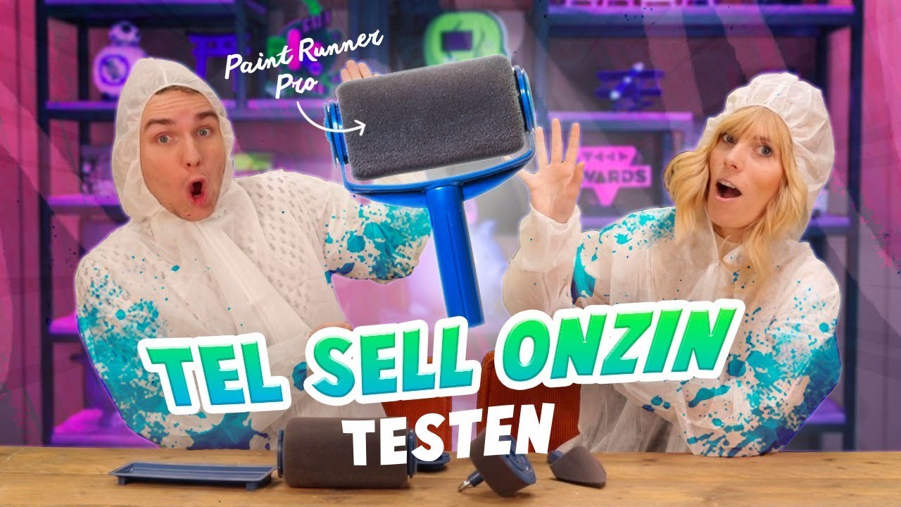 WIJ GAVEN ONS KANTOOR EEN MAKE-OVER MET DE PAINT RUNNER PRO! - Tel Sell onzin testen #2