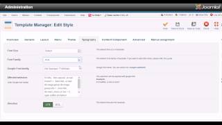 Administrator Overview - Sj Jare Responsive Joomla Template