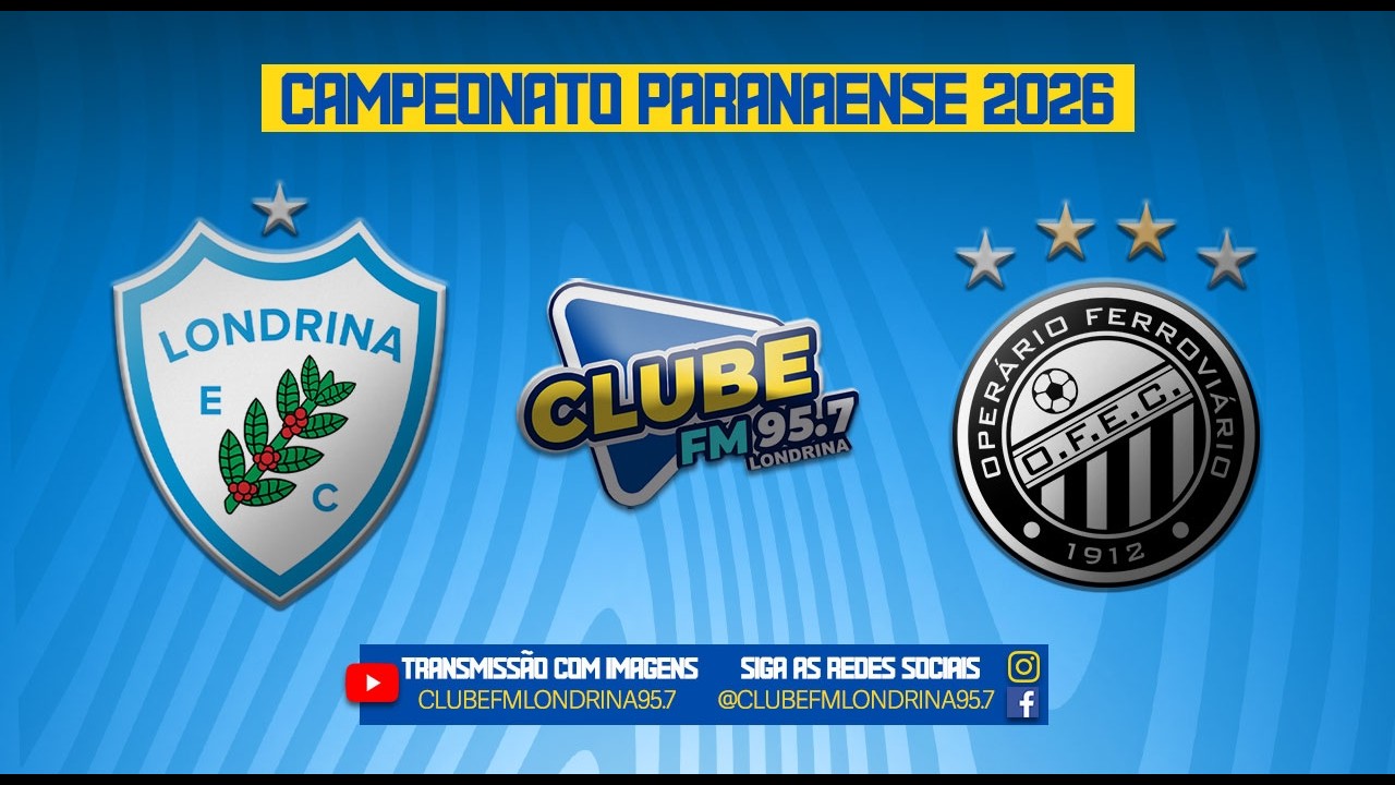AO VIVO Londrina x Operário | Campeonato Paranaense – Final | 07/03/2026