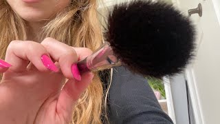 lofi asmr // camera focused // eyelash curler, makeup brush, tweezers, finger tapping