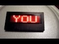 Led name badge demo