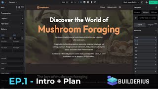 Ep.1 – Builderius Channel Intro + Rebuild Plan  Fungi Finders Project