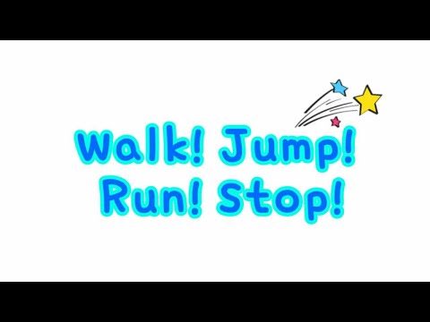 유아영어동요 Kizsong Walk Run Jump Stop TPR Song Action Song 층간소음주의쏭