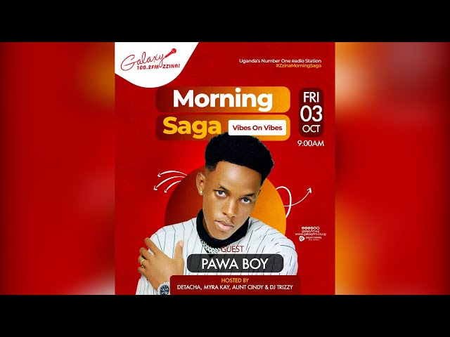 Pawa Boy Live on the Zzina Morning Saga