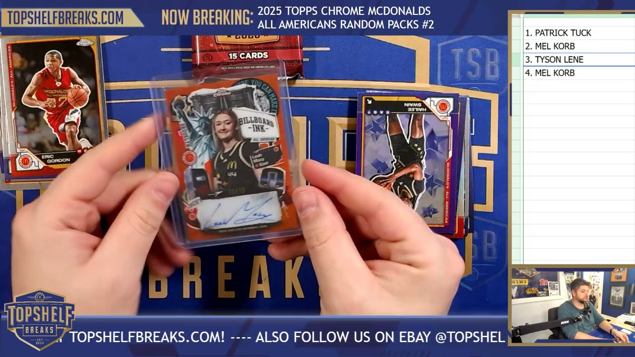 2025 Topps Chrome McDonalds All American B-Ball Random Packs #2 | Top Shelf Breaks | 3/13/26