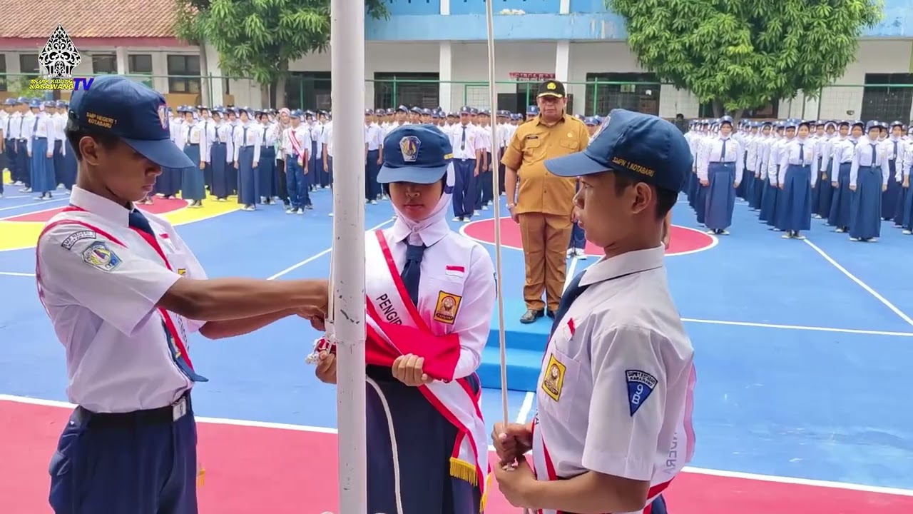 SMP N1 Kotabaru Mengikuti Lomba Tata Upacara Bendera LTUB 2024