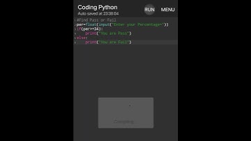 Find Pass or Fail Python coding