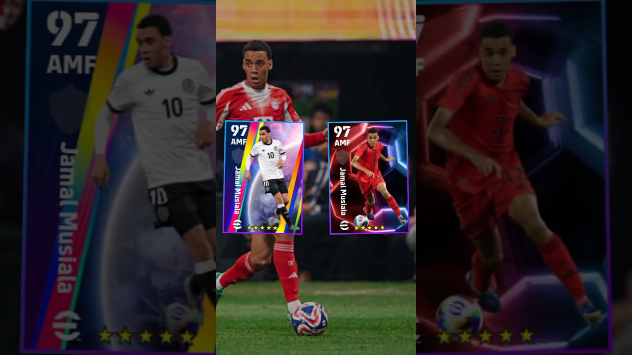 Top Jamal Musiala cards in efootball 2025