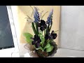 水やりのいらない　ビオラとムスカリの贈り物　寄せ植え風アレンジ