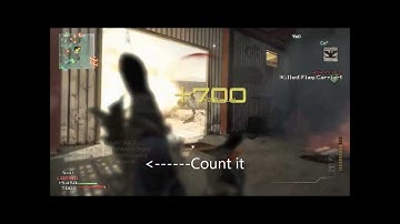 MW3 - 5 for 1 Stealth Bomber Kill feed