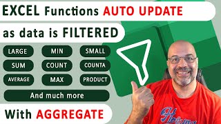 EXCEL Functions auto-update as data is Filtered  [AGGREGATE] by Nicos Paphitis 1,649 views 9 months ago 21 minutes