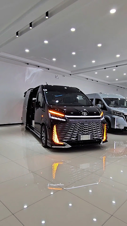 Black Knight 2025 Toyota Hiace Caesar Crown Luxury Edition 🔥❤️ #shorts