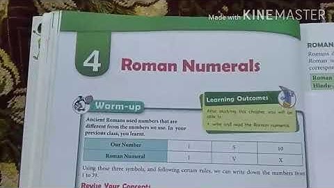 Roman numerals. Class 5.