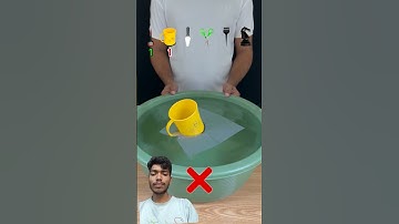 TRY TO GUESS HOW MANY TISSUE PAPER WILL FLOAT?  #satisfying​ #experiment​