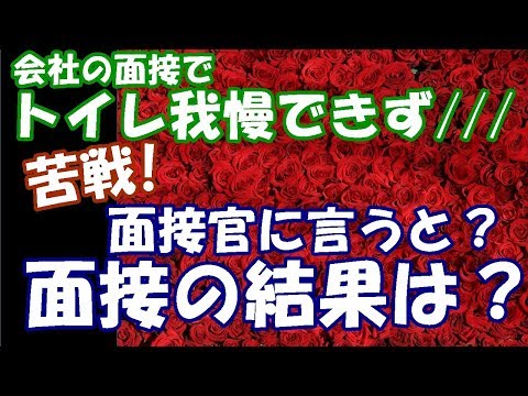 スカッとする話。俺は会社の面接でトイレ我慢できず苦戦。それを面接官に言うと？漏らした方が失礼と思うと考えた⇒面接の結果は？合格か？スカッと２ちゃんGO