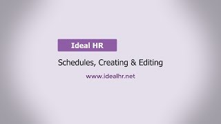 Scheduling, Creation & Editing