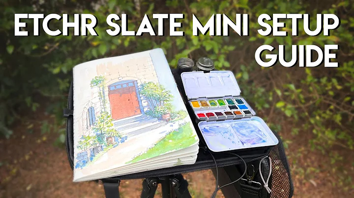 How I setup my Etchr Slate Mini - for watercolor, ...