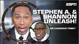 Stephen A. \& Shannon Sharpe SOUND OFF on Kadarius Toney TROLLING! 👀 | First Take